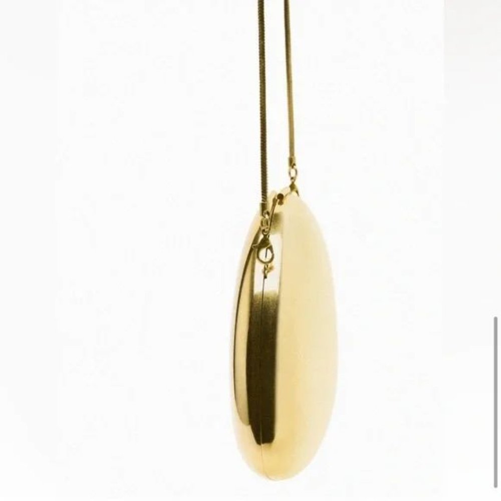 ZARA GOLD BOX BAG - Picture 6 of 12